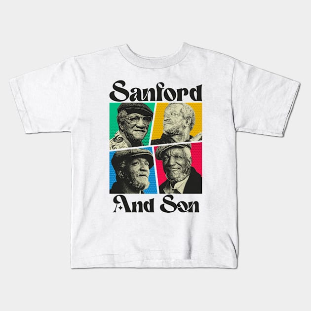 sanford and son comics Kids T-Shirt by sepatubau77